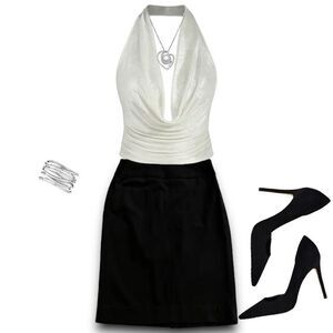 Banana Republic Stretch High Rise Pencil Skirt Solid Black Women’s Size 4